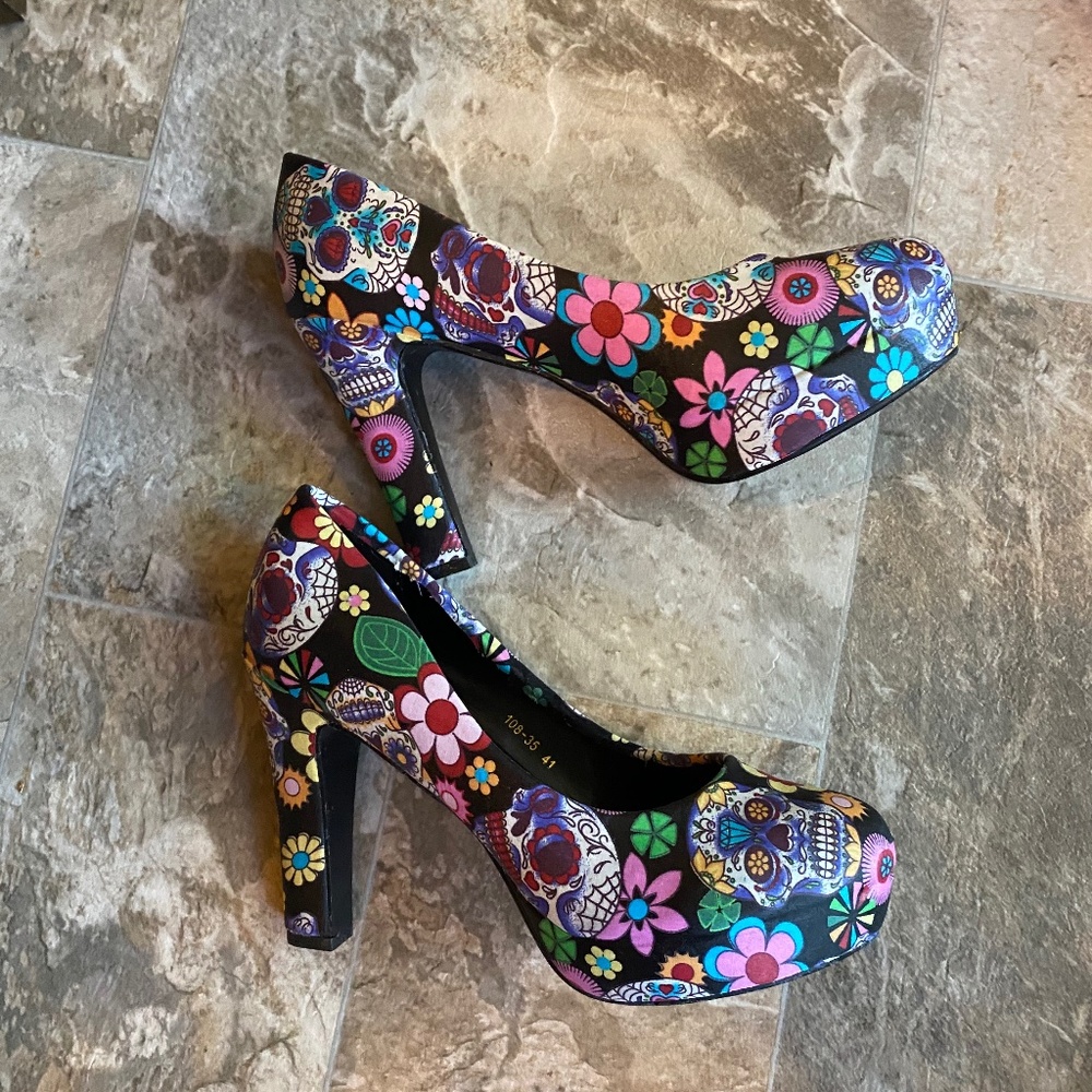 Womens skull High heels